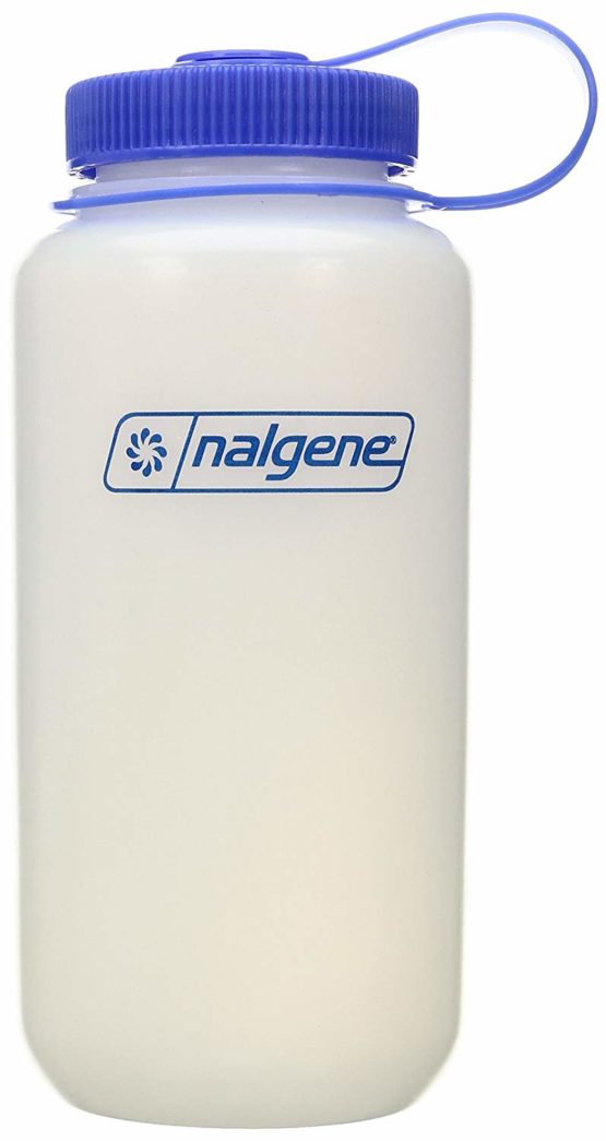 Nalgene Unisex's HDPE WM Water Bottle, White, 32oz/1 Litre