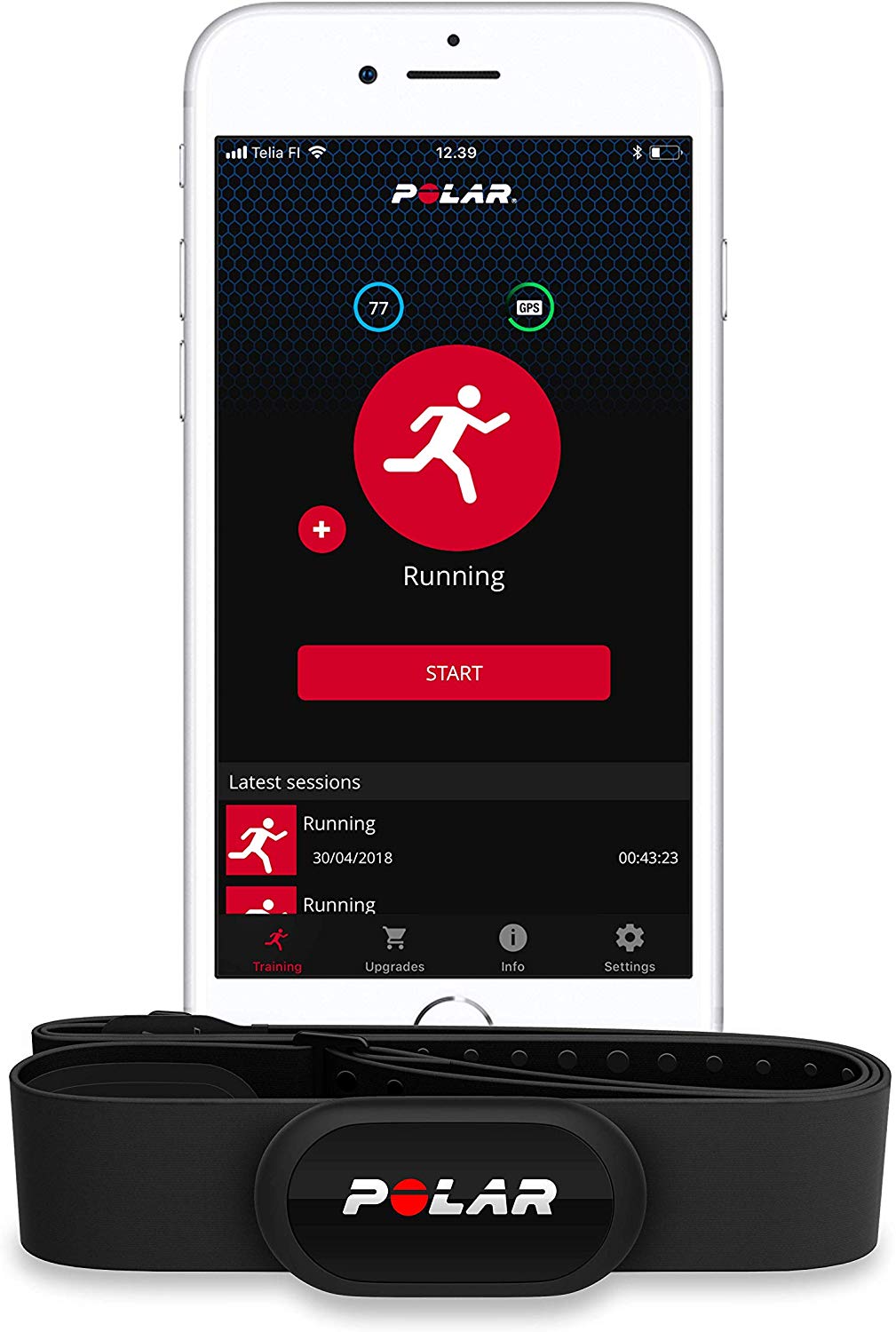 Polar H10 Heart Rate Monitor, ANT Plus, Bluetooth, Waterproof HR Sensor with Chest Strap, Built-in memory - Image 3