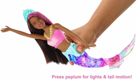 Barbie GFL82 Dreamtopia Sparkle Mermaid Doll, with Swimming Motion and Underwater Light Shows, with Duracell Specialty LR44 Alkaline Button Battery 1.5 V, (76A/A76/V13GA), Pack of 8 - Image 3