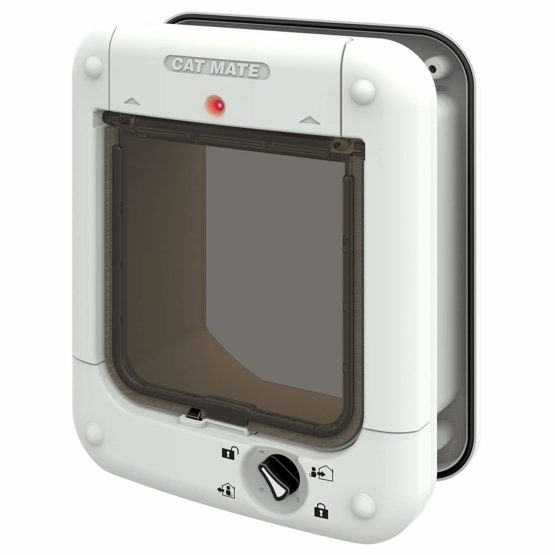 Cat Mate Microchip Cat Flap, Cat Flap Microchip activated for up to 30 Cats - White