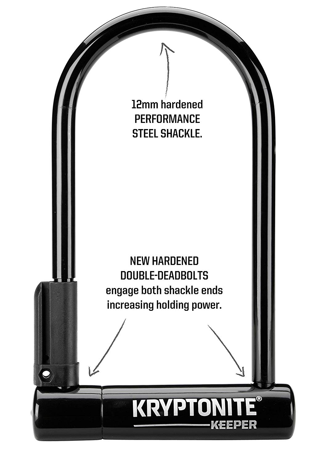 Kryptonite Keeper Standard Bike U-Lock, Heavy Duty Anti-Theft Bicycle U Lock Sold Secure Silver - Image 2