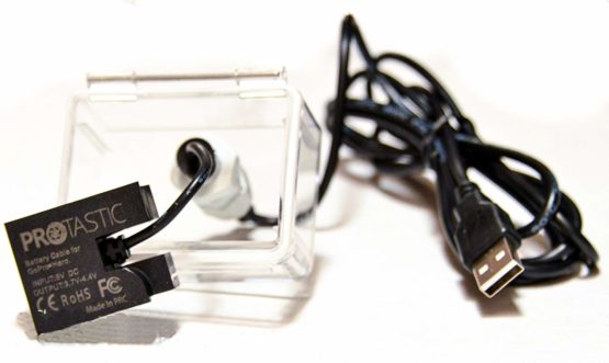 PROtastic Waterproof Battery Eliminator USB Power Cable for GoPro Hero3+ Action Cameras