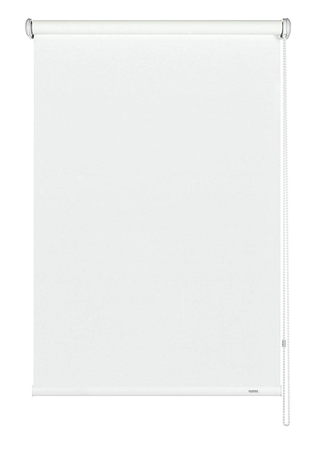 Gardinia Side-Pull Roller Blind, Ceiling, Wall or Niche Mounting, Transparent, Opaque, Mounting Kit Included, White, 82 x 230 cm (WxH)