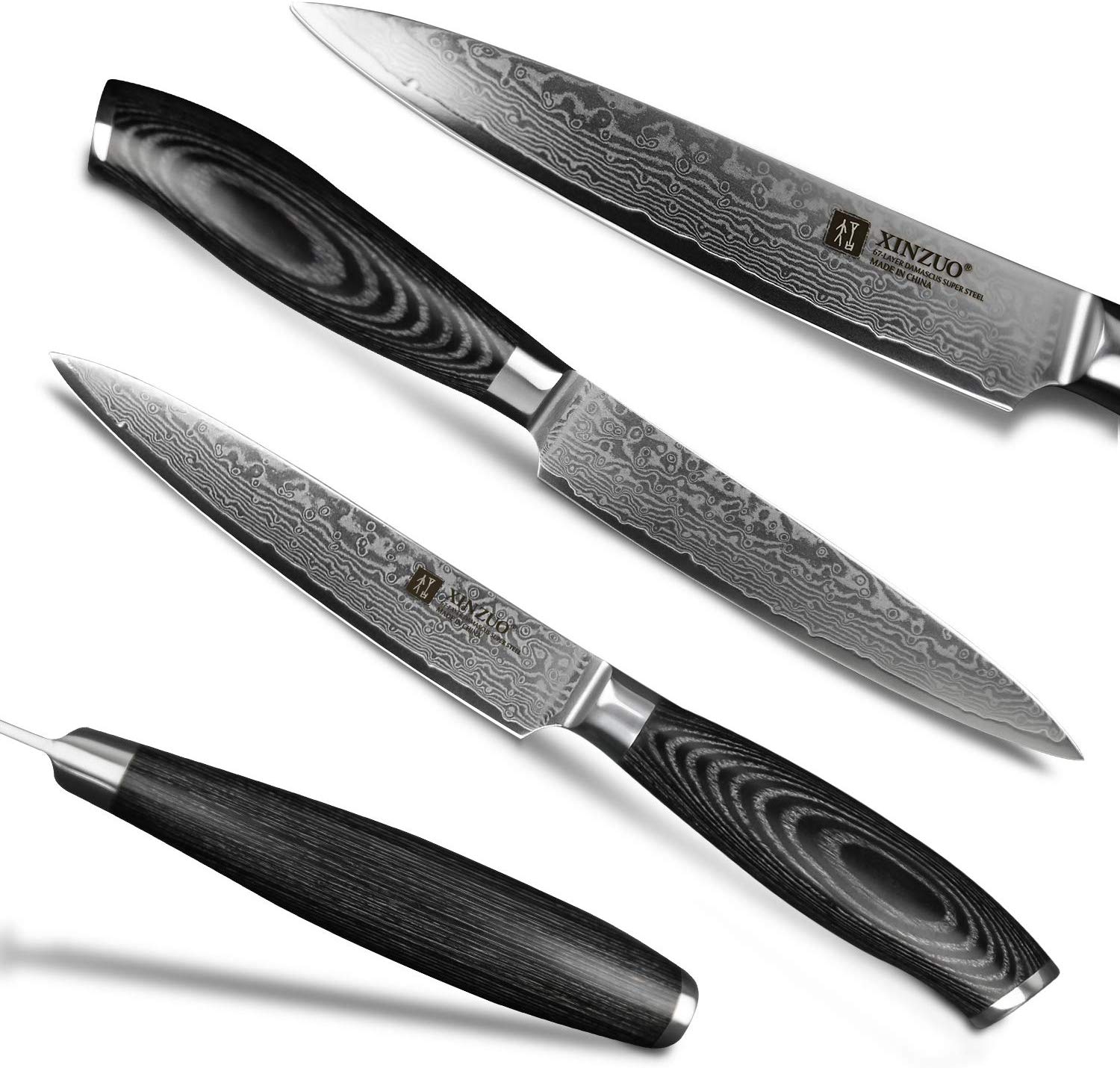 XINZUO 12.6cm Paring Knife, 67 Layers Damascus Steel Kitchen Cooking Knife - Image 2