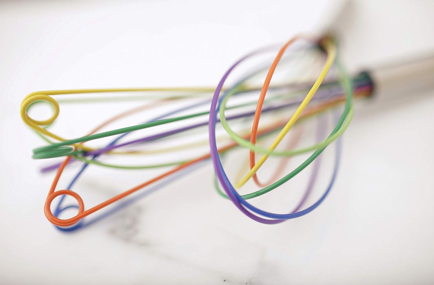 KUHN RIKON 22265 Whisk, Small 8" / 22 cm, Silicone, Rainbow-Coloured, Multi-colour, 22.2 x 4.7 x 4.7 cm - Image 2