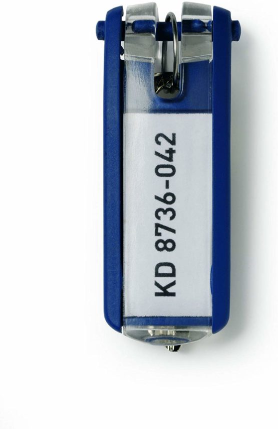 Durable Key Clips - Pack of 6 Innovative Key Clips for Clear and Easy Organisation of Keys - Perfect for Use with DURABLE Key Safes, Dark Blue - Image 4