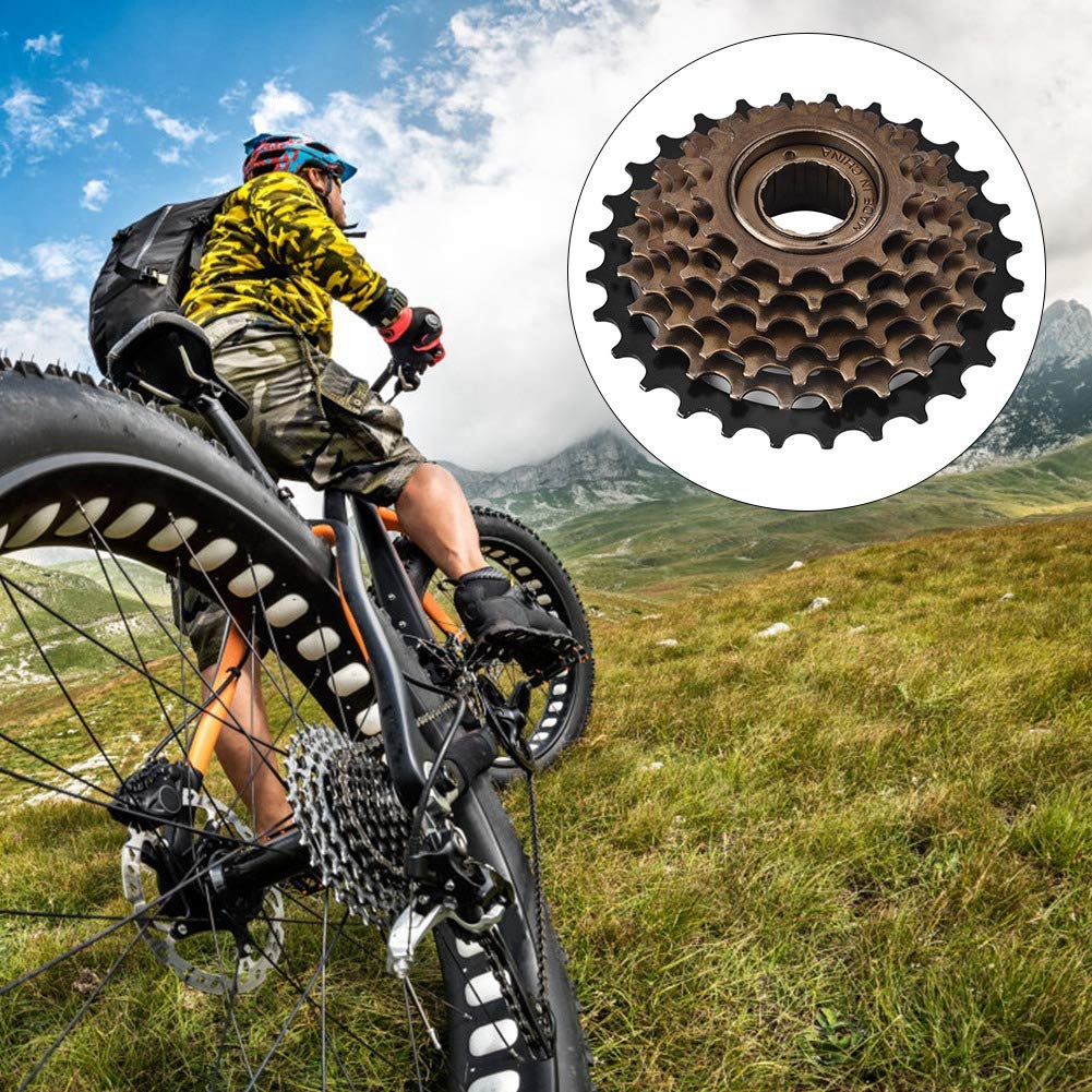 VGEBY Bicycle Freewheel, 7 Speed Cycling Cassette Flywheel Sprocket for Mountain Bike Ride - Image 2