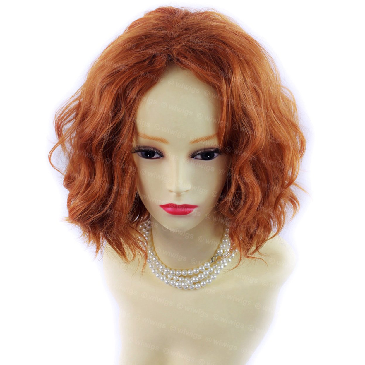 Lovely Classic Summer Style SOFT Wavy RED Ladies Wig Short wig by Wiwigs ® - Image 2