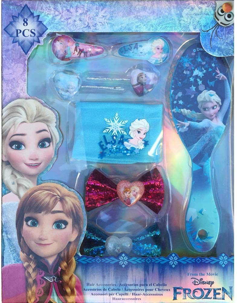 Disney Frozen Set of 8 Hair Accessories (Kids WDFR181), Multicoloured, niño