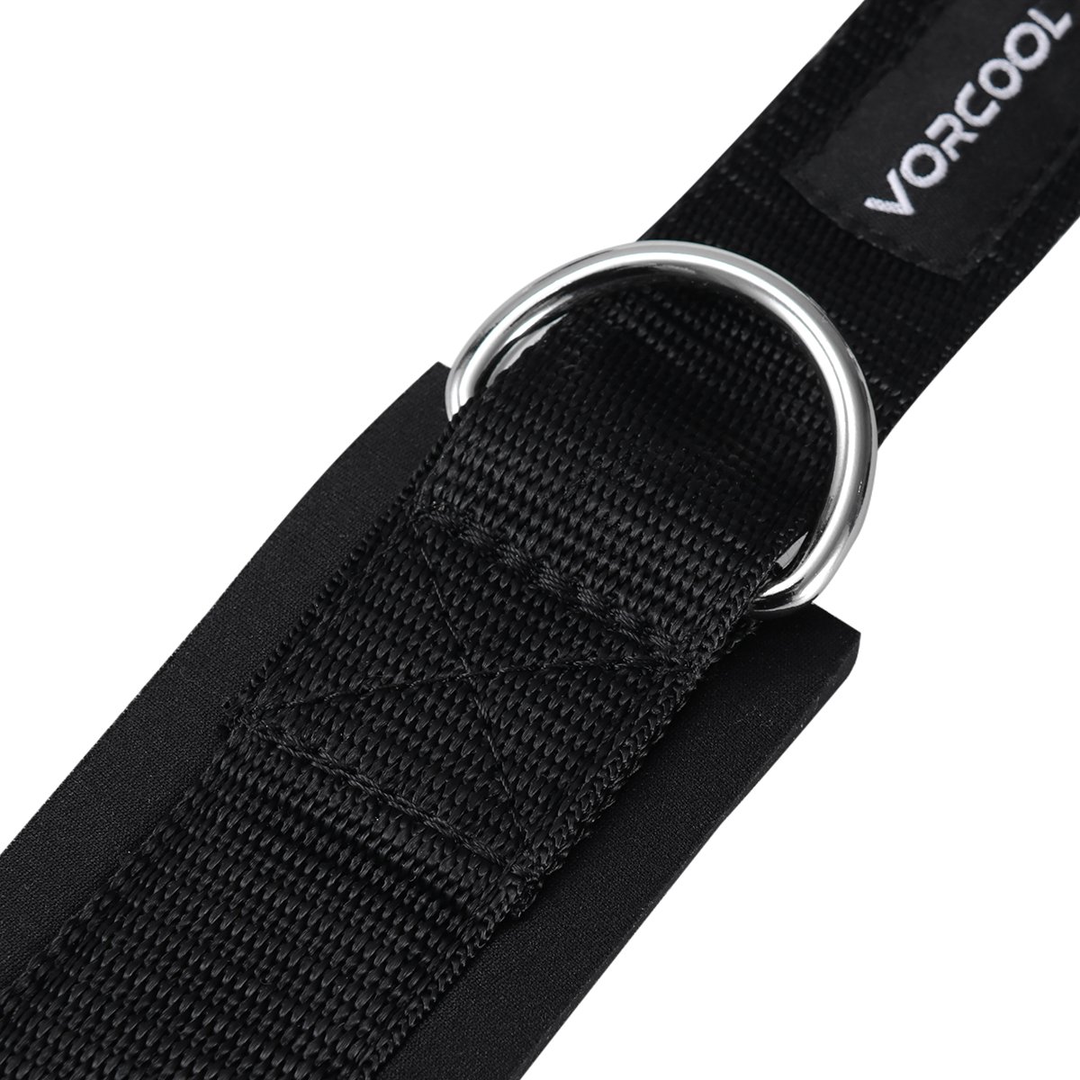 VORCOOL Ankle Straps for Cable Machines: 2PCS Steel Double D-Ring Neoprene Padded Weightlifting Gym Workout Fitness Ankle Cuffs for Legs Abs and Glute Exercises with Carry Bag Fits Men&Women - Image 3