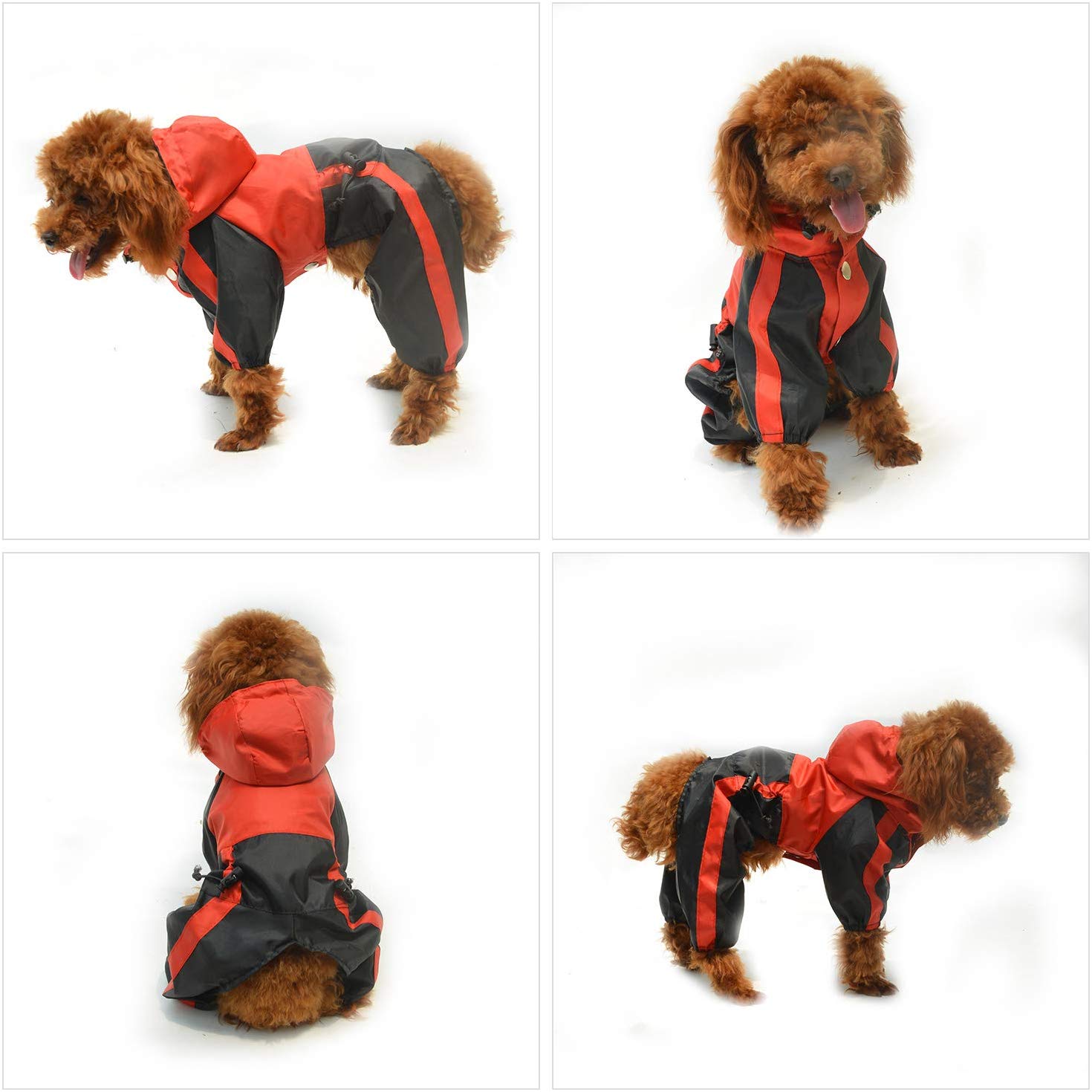 Lovelonglong Dog Hooded Raincoat - Image 4