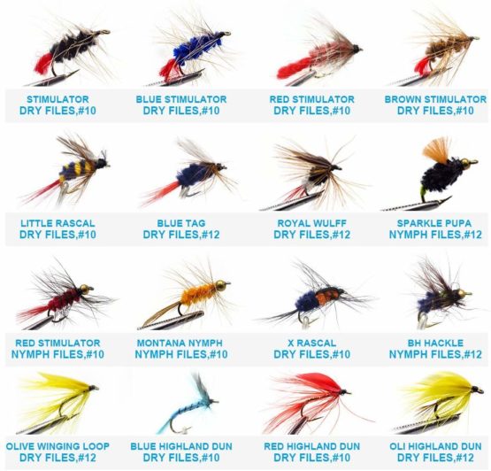YZD Trout Fly Fishing Flies Collection 225/194/180/110/60 Premium Flies Dry Wet Nymph Streamers Fly with Fly Box Flyfishing Flys Lures Kits - Image 3