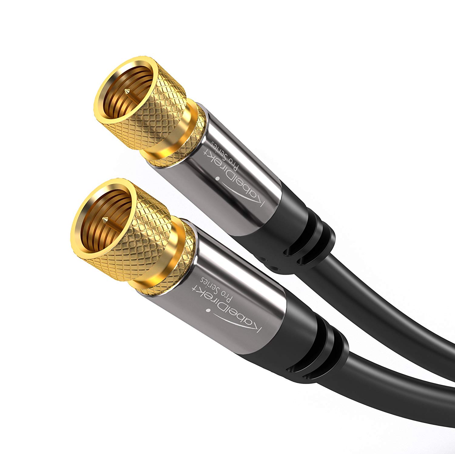 KabelDirekt, SAT Cable, Coaxial, Internet & Satellite TV/Aerial Cable with F-Connector, Metal Plug, Designed in Germany
