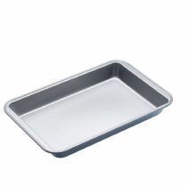 KitchenCraft KC2BK3 Roasting Tin / Baking Tray with Non Stick Coating, 31 x 20 cm, Silver