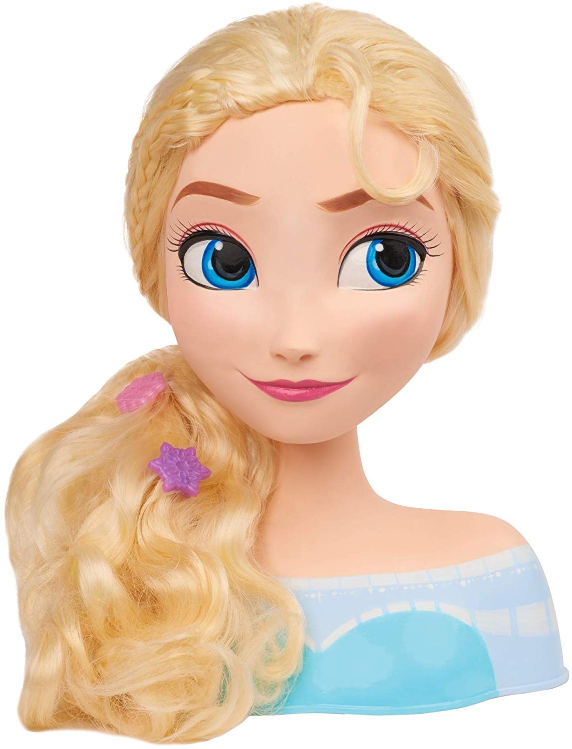 Smoby 7600320311 Frisierkopf Frozen Elsa Hairdressing Mannequin Styling ...