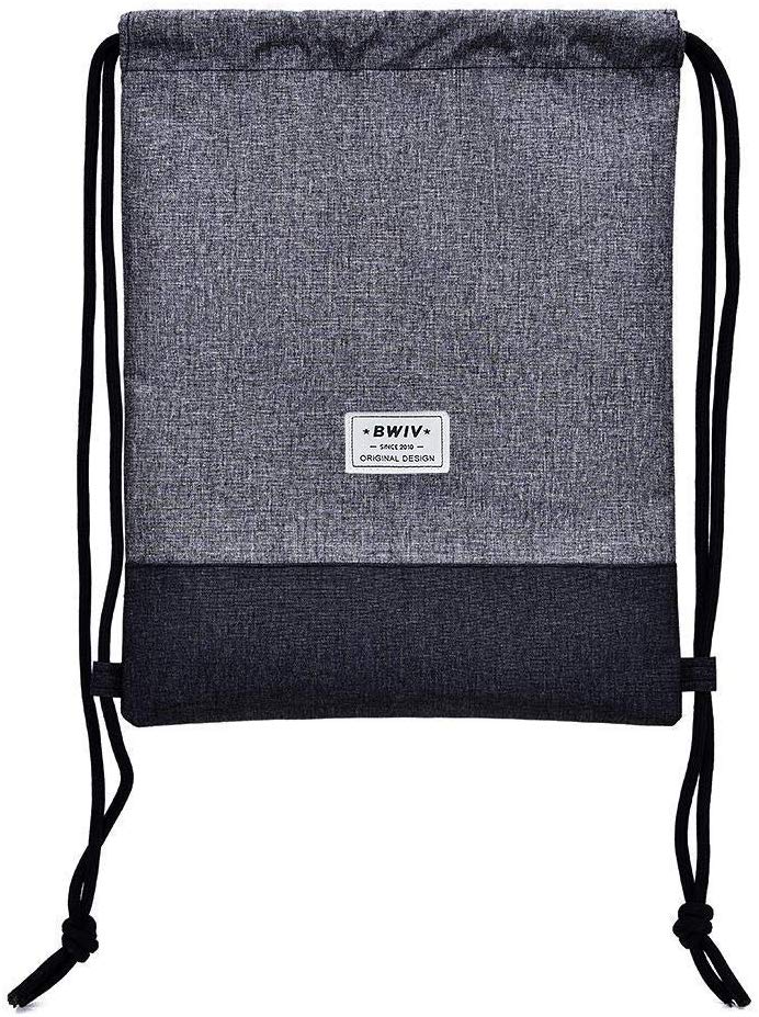 LIVACASA Gym Sack Drawstring Bag with Inside Zipper Pocket Sports