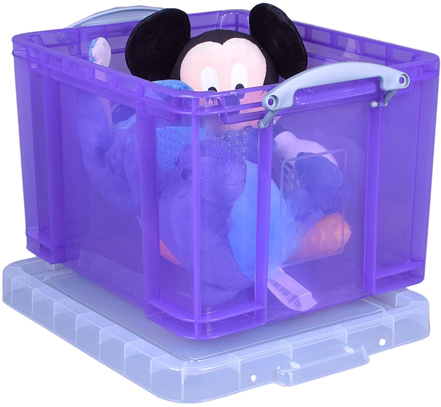 Really Useful Box 35 Litre Transparent Purple - Image 3