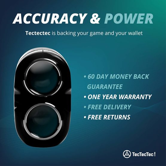 TecTecTec VPRO500 Golf Rangefinder - Laser Range Finder with Pinsensor - Laser Binoculars - with Battery - Image 2