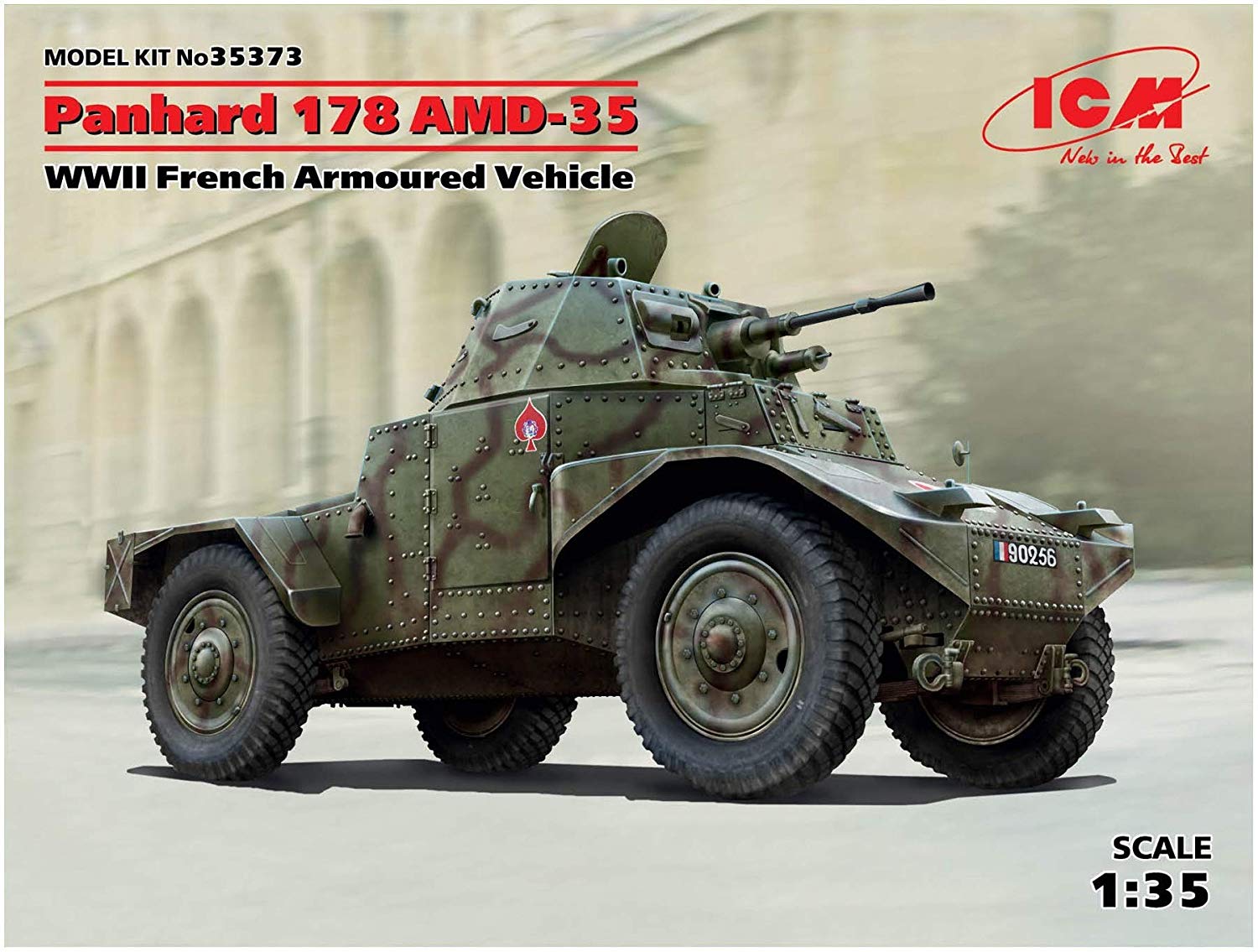 ICM ICM35373 1:35-Panhard 178 AMD-35,black, Small