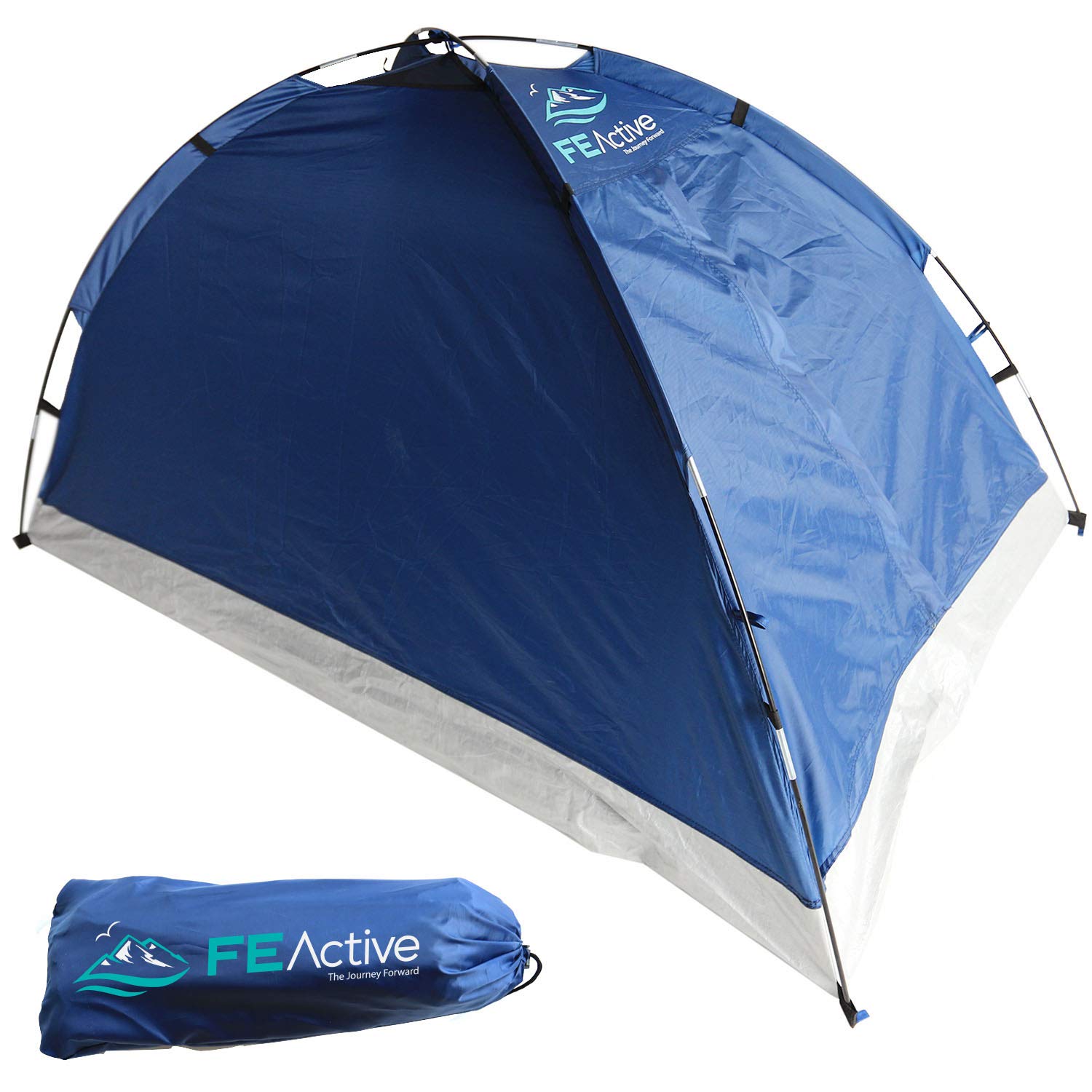 FE Active 2 Person Camping Tent, 2022 Upgraded Design Summer Pop Up Tent 1 to 2 Person Tent Lightweight, Compact