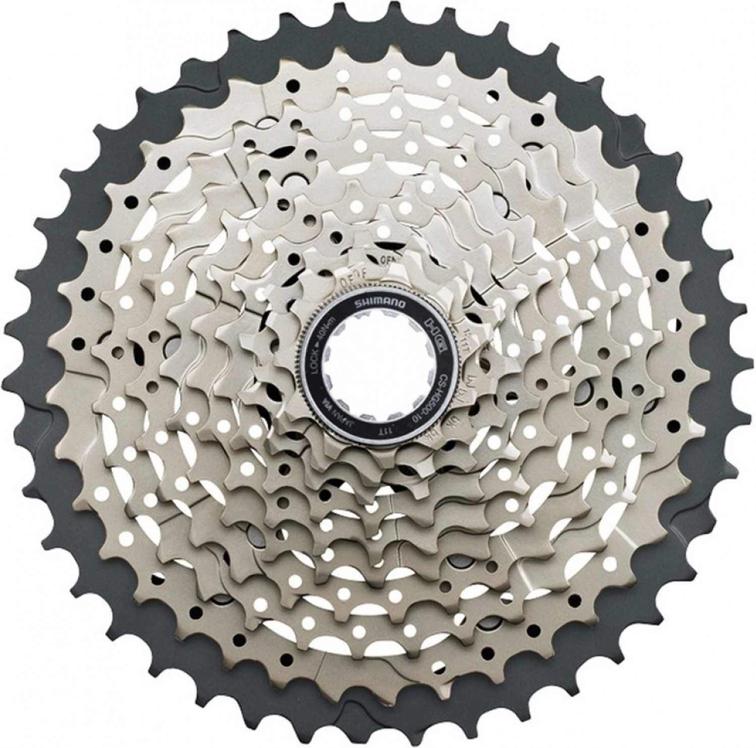 Shimano CS-HG500 Cassette 10-speed silver 2018 7 speed freewheel, standard size