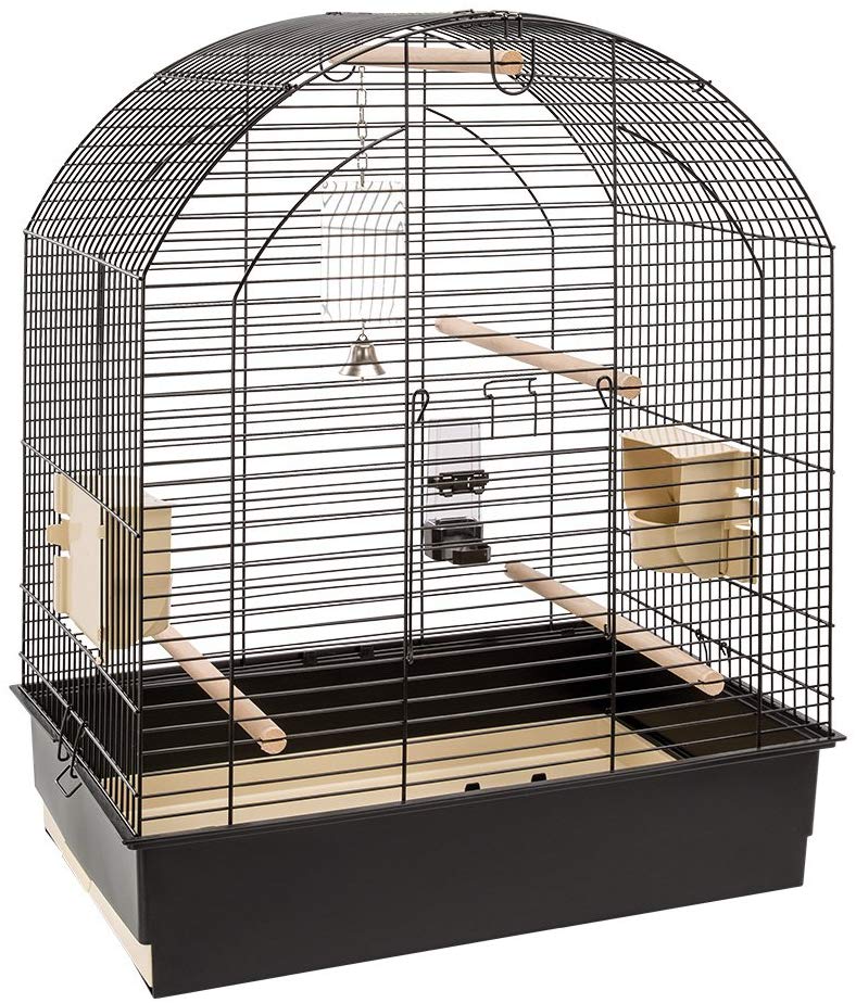 Ferplast Greta Bird Cage, 69.5 x 44.5 x 84 cm, Black