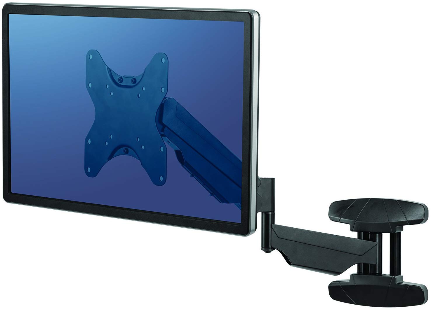 Fellowes Single Arm Wall Mount for 42-Inch Screen, Black, Standard