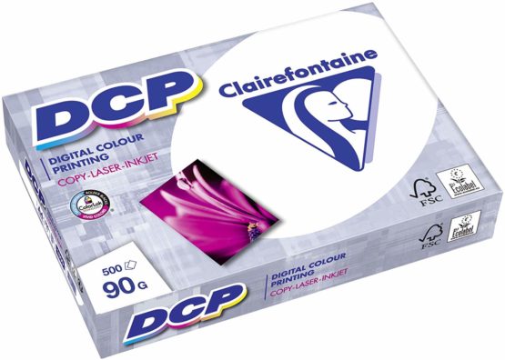 Clairefontaine 1833 DCP printing paper (500 sheets in DIN A4 with 90 grams / Premium copy paper for color intensive picture printing) white