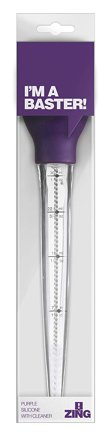Premier Housewares Zing Silicone Baster - Purple, H30 x W5 x D5cm - Image 2