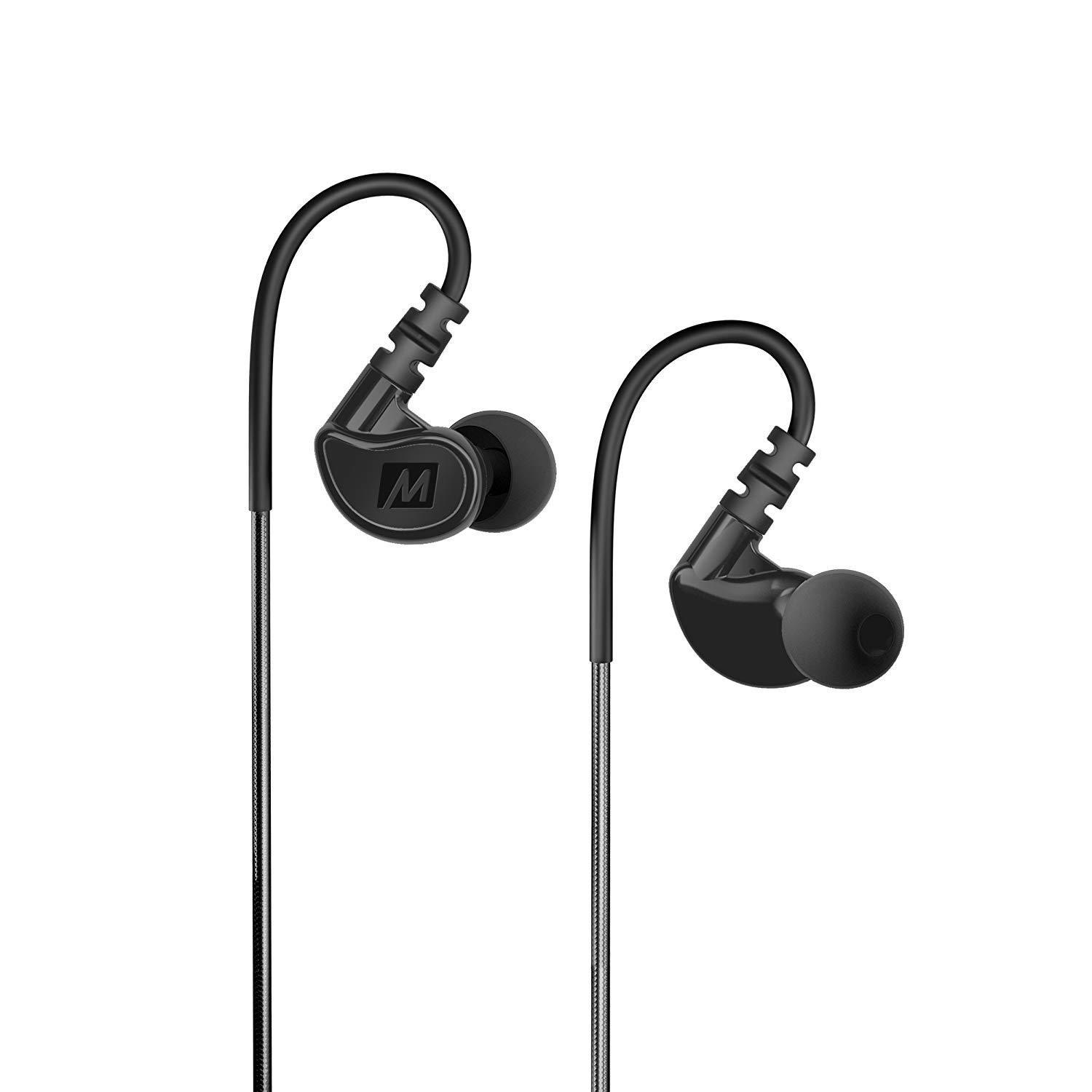 MEE audio M6 Sport Wired Earbuds, Noise Isolating In Ear Headphones, Sweatproof Earphones for Running/Gym/Workouts