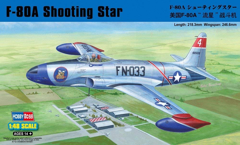 Hobbyboss 1:48 Scale F-80A Shooting Star Fighter Assembly Kit