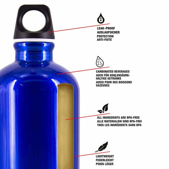 Sigg Unisex's Wmb Traveller Drinking Bottle, Blue, Small - Image 3