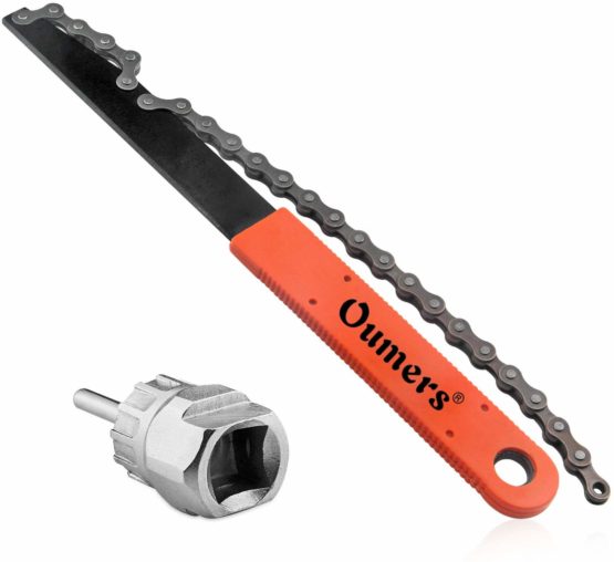 Oumers Upgrade Bike Chain Wheel Tool, Sprocket Remover/Chain Whip with Cassette/Rotor Lockring Removal Tool Pack - Image 2