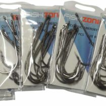 Fishzone 100 Hooks Superior Classic ABERDEEN Sea Fishing Hooks.- Available in size 8/0, 6/0, 4/0, 3/0, 2/0, 1/0, 1, 2, 4 and 6 - Ideal for most Sea Fishing Needs