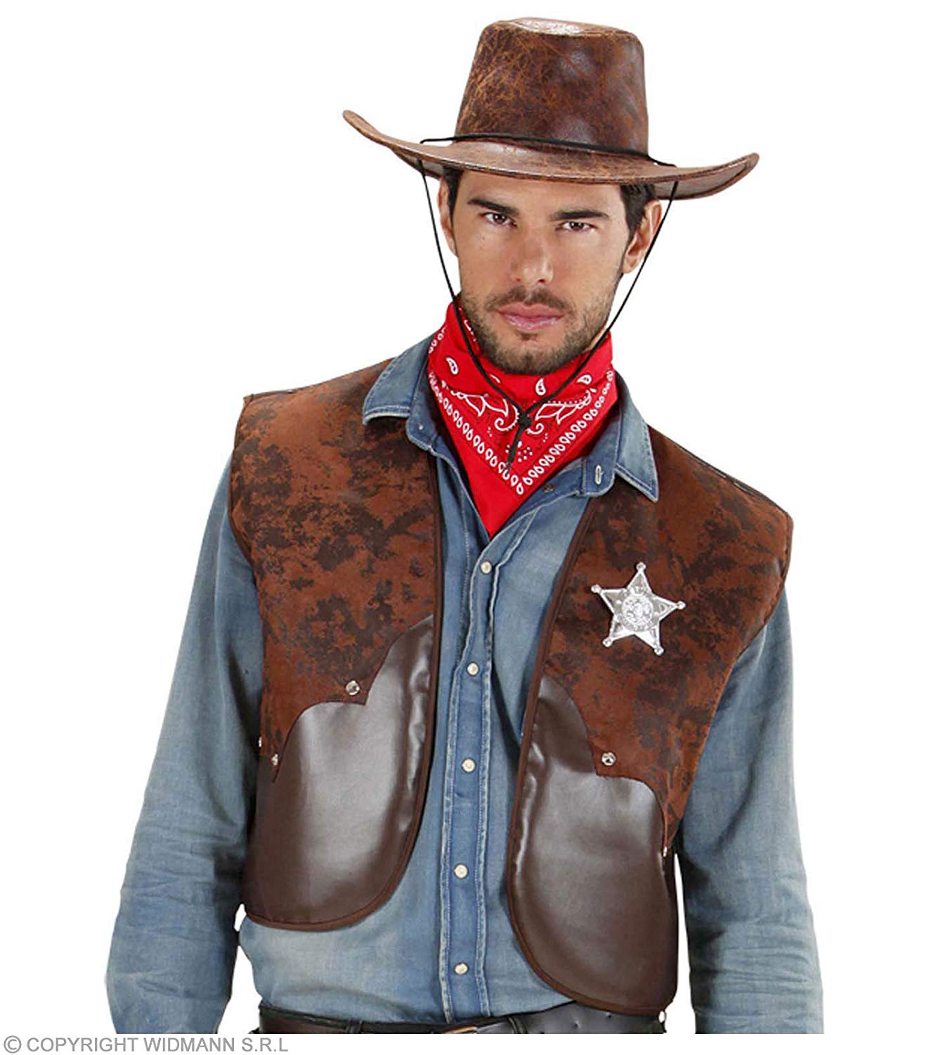 Cowboy Vests Accessory for Fancy Dress, M/L, M-L - Image 2