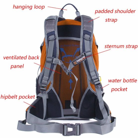 EGOGO 30L Outdoor Cycling Hiking Water-resistant Backpack Running Camping Daypack with Rain Cover S2310 - Image 2