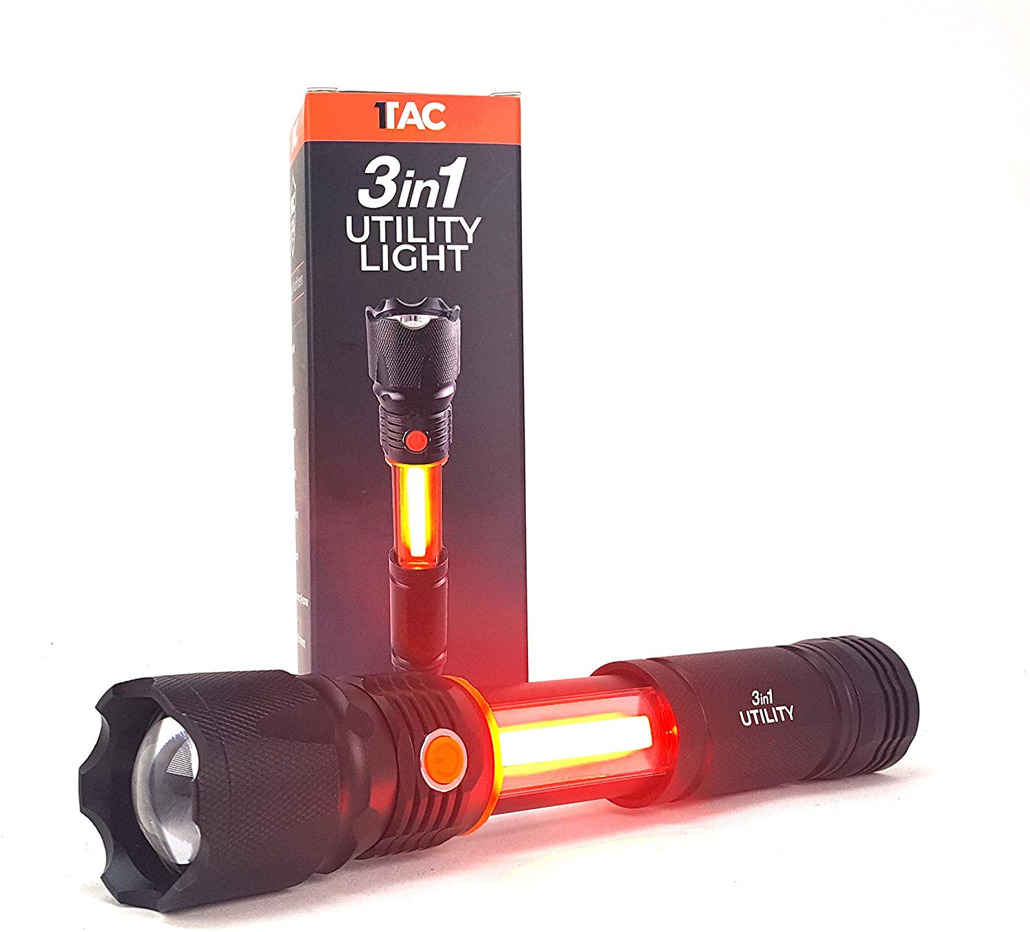 1TAC 3 in 1 Utility Light Flashlight Base 1200 Lumens with 20
