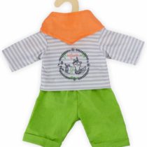 Heless 1915 Foxy Outfit for Dolls with Trousers, Top and Scarf, Set of 3, Multi-Colour