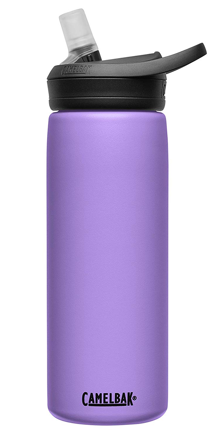 CAMELBAK Eddy+ Vacuum Stainless 20oz, Dusty Lavender Bottle - 001 Black/Grey, N, 591 ml