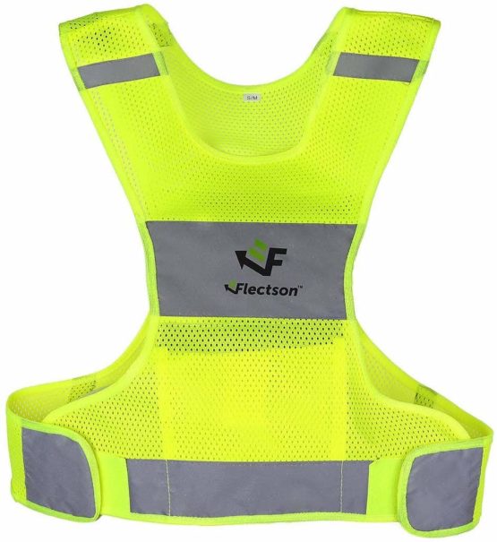 Flectson™ Reflective Vest for Running or Cycling (Women and Men, with Pocket, Gear for Jogging, Biking, Walking)