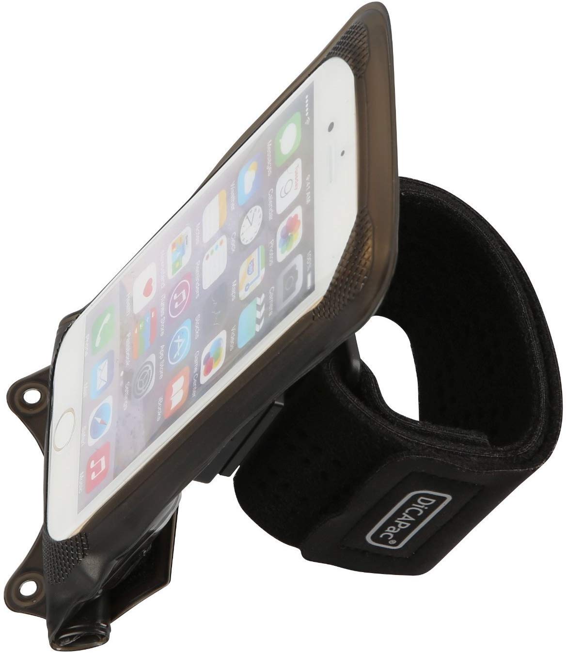 Dicapac Action DA-C2 Waterproof Case for Smartphones up to 5.7 inch + Armband, Black