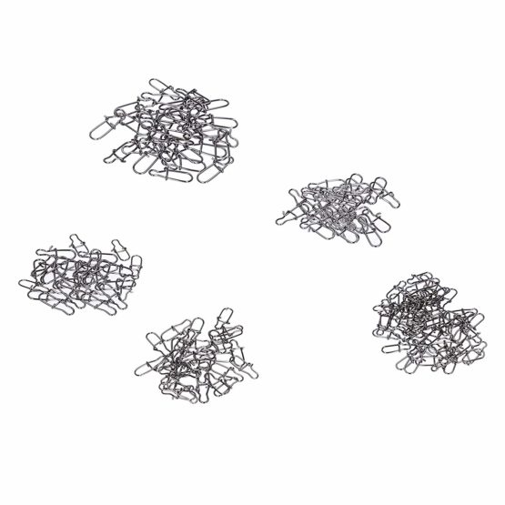 Zite Fishing Snaps Assortment 150 Pcs - Snap Link Swivels for Spinning - Different Sizes in Terminal Tackle Box - Image 3