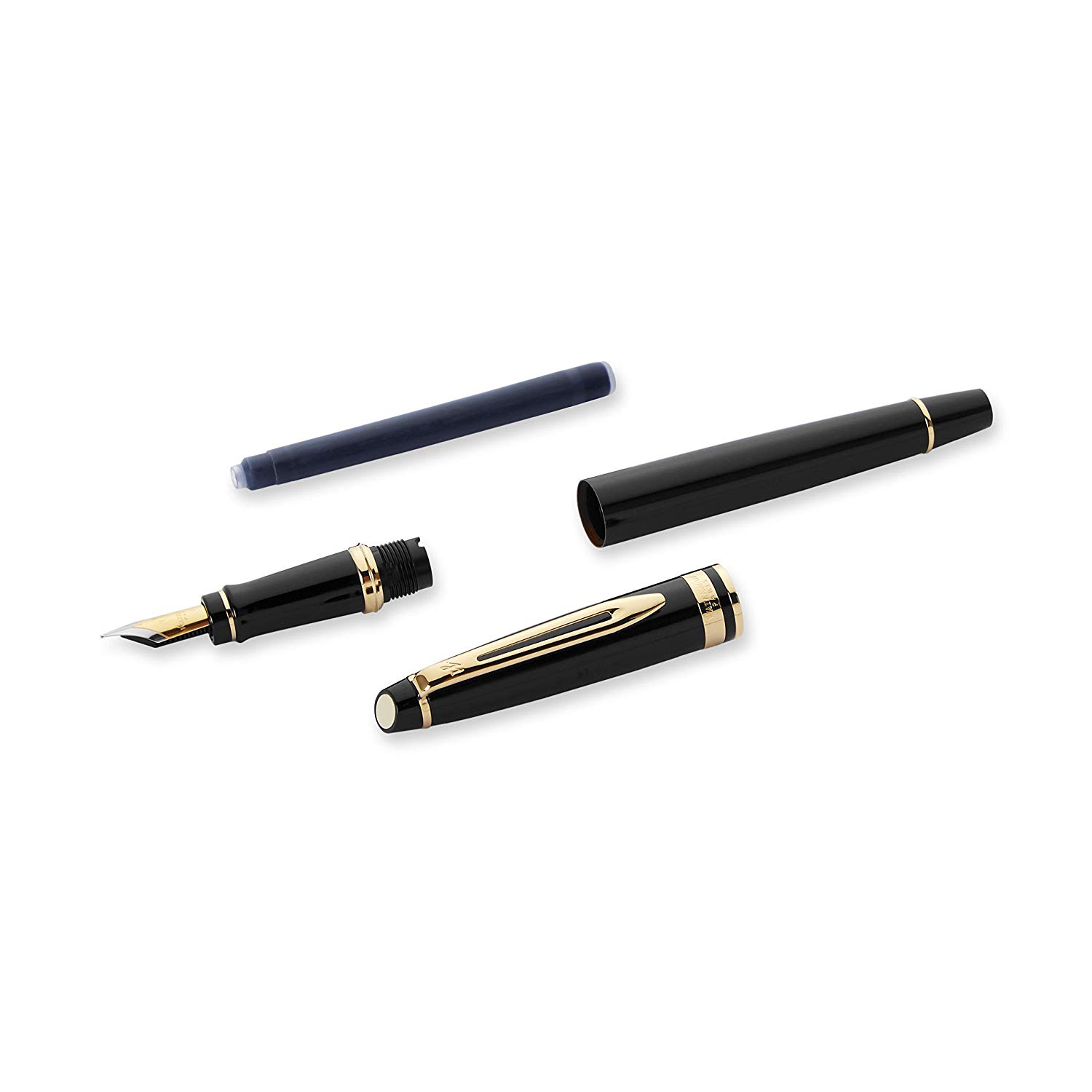 Waterman Expert Fountain Pen, Glossy Black | Gold Attributes, Fine Nib - Image 3
