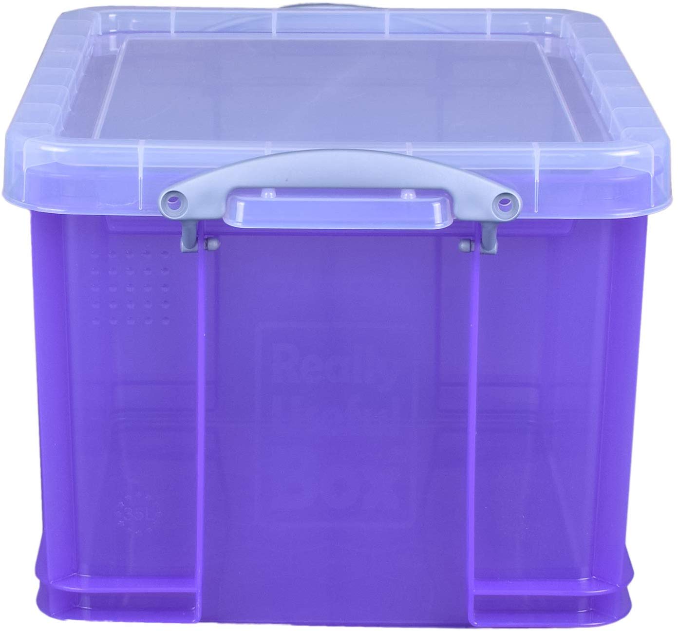 Really Useful Box 35 Litre Transparent Purple - Image 2