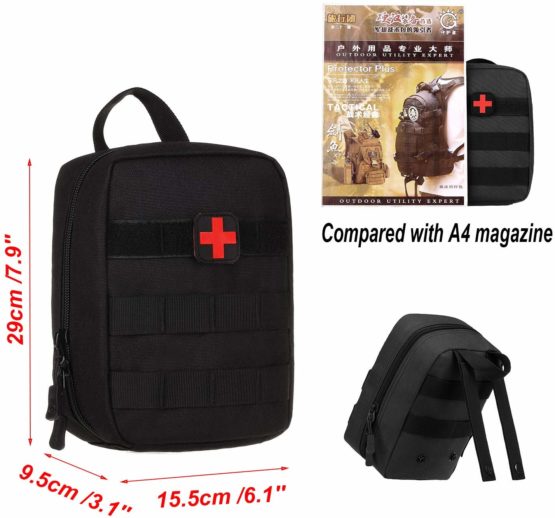 Huntvp Mini First-aid Kit Bags Tactical Molle Emergency Survival Kits Gear Bag Medical Pocket for Outdoor Travel Hiking Camping - Image 2