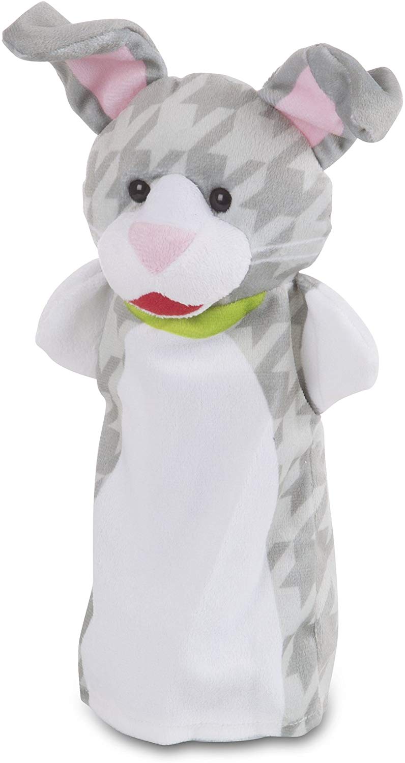 Melissa & Doug Farm Animal Hand Puppets Set for Kids Pretend Play Puppet Theatre Gift Ages 3 and Up, Multi-color - Image 3