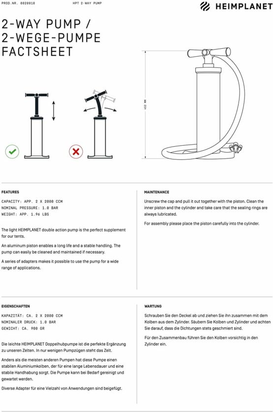 Heimplanet 2-Way Mini Pump - Image 4