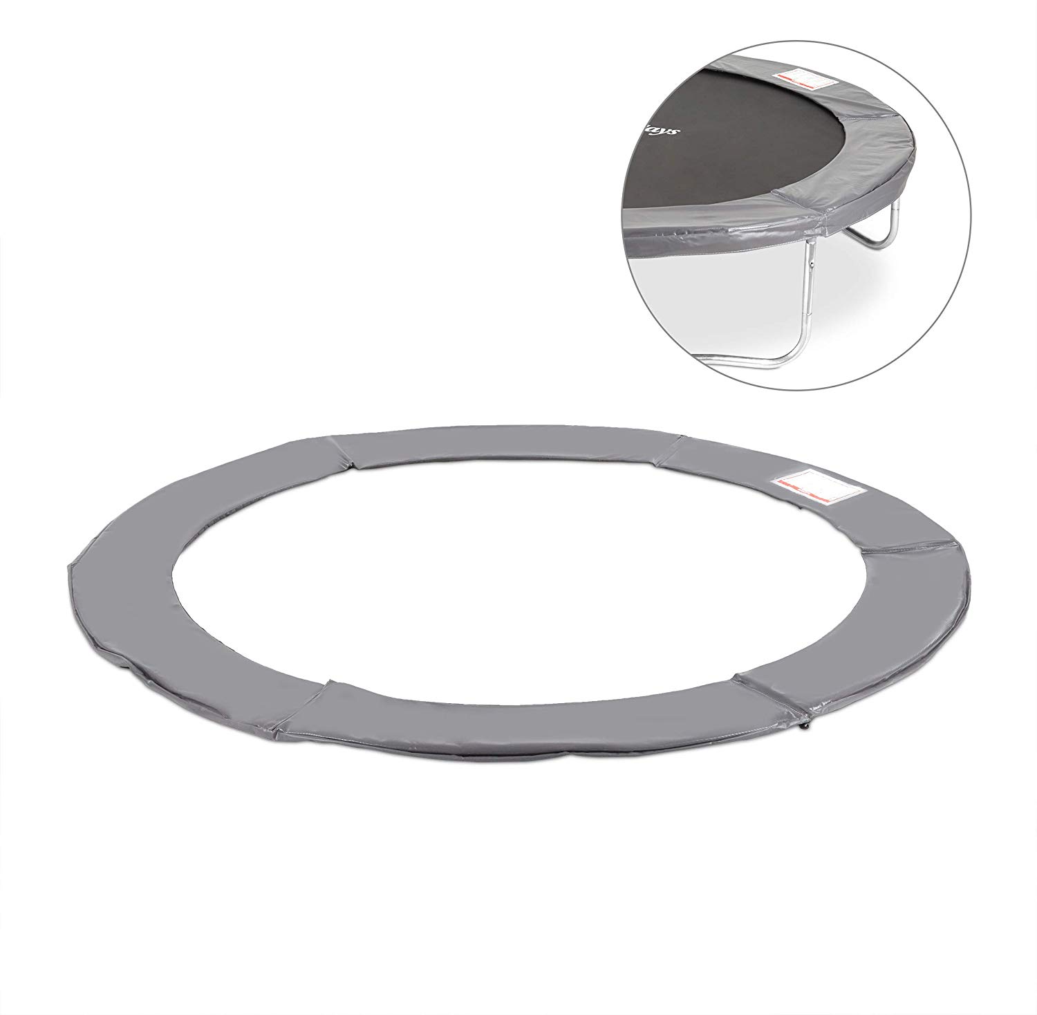 Relaxdays Unisex’s, Anthracite Padded Surround, PVC Spring Cover