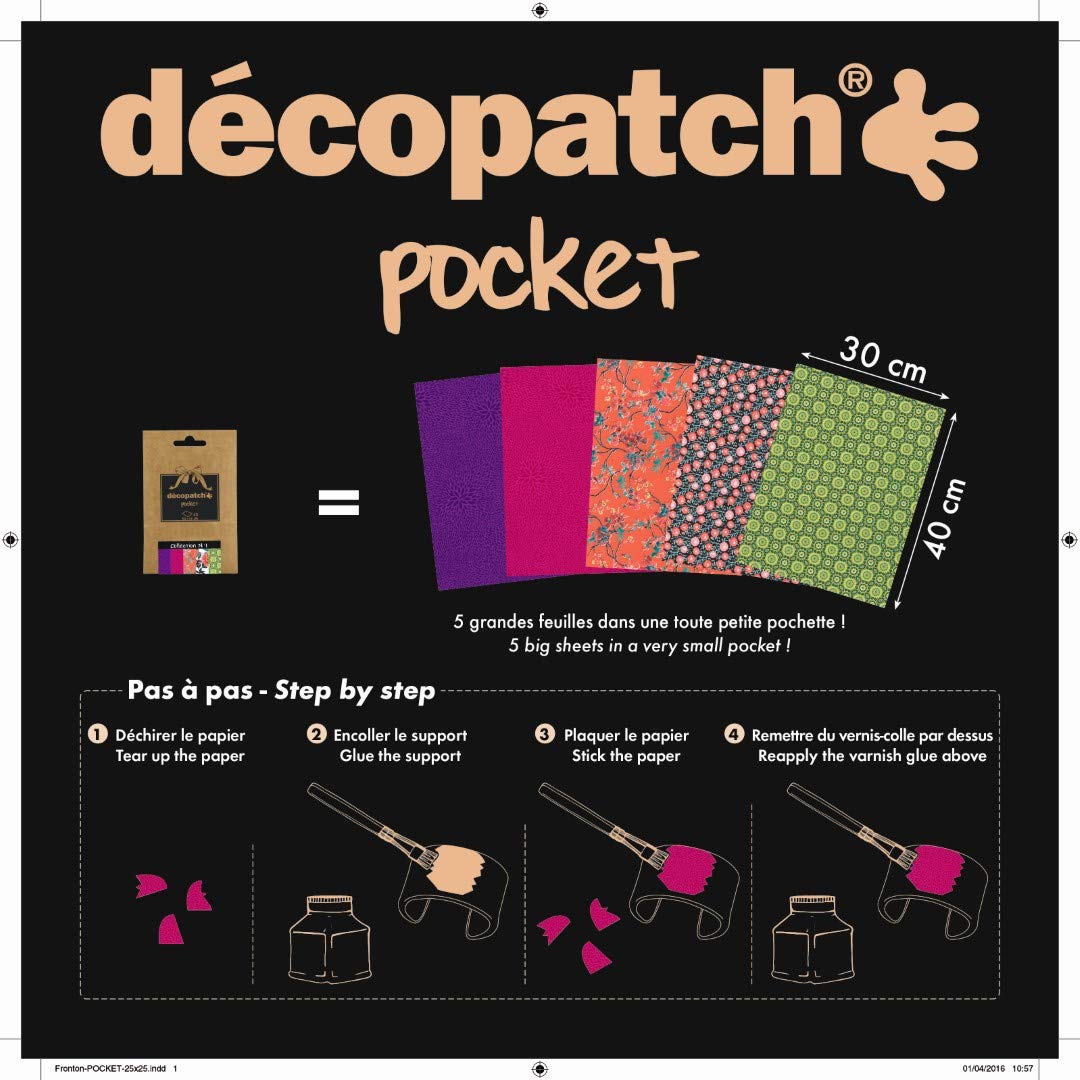 Décopatch Pocket Papers Collection No.10, Pocket Papers No10, 13x9.5cm - Image 2