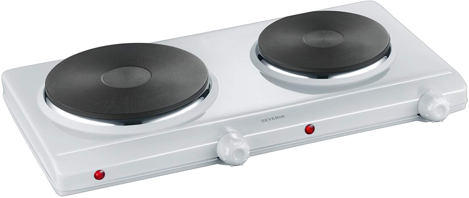 Double Table Stove with 2500 W of power DK 1042, White, L 50 x B 29 x H 8,5 cm